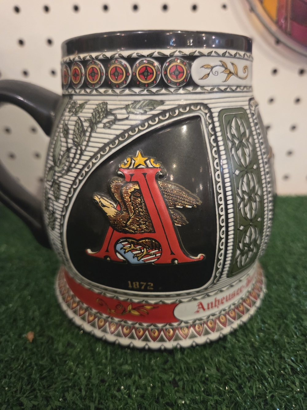 Anheuser-Busch Heritage Ceramic Stein in Black and Red